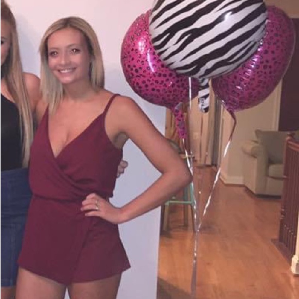 Maroon Romper